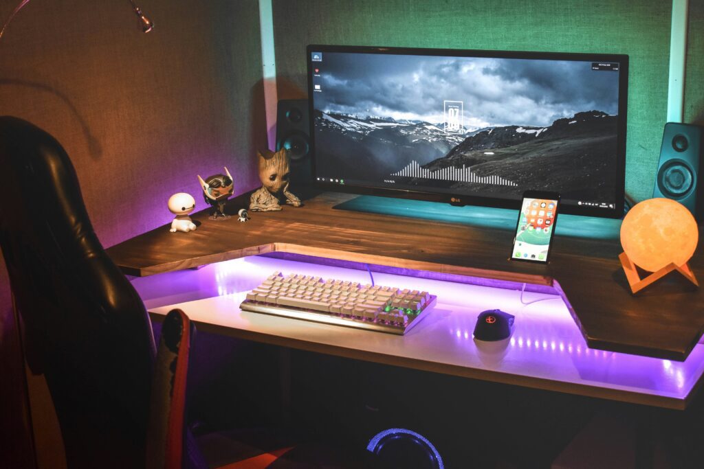 Lufeiya Gaming Desk with LED Lights Review: A 47″ Power Station for Gamers & Home Offices