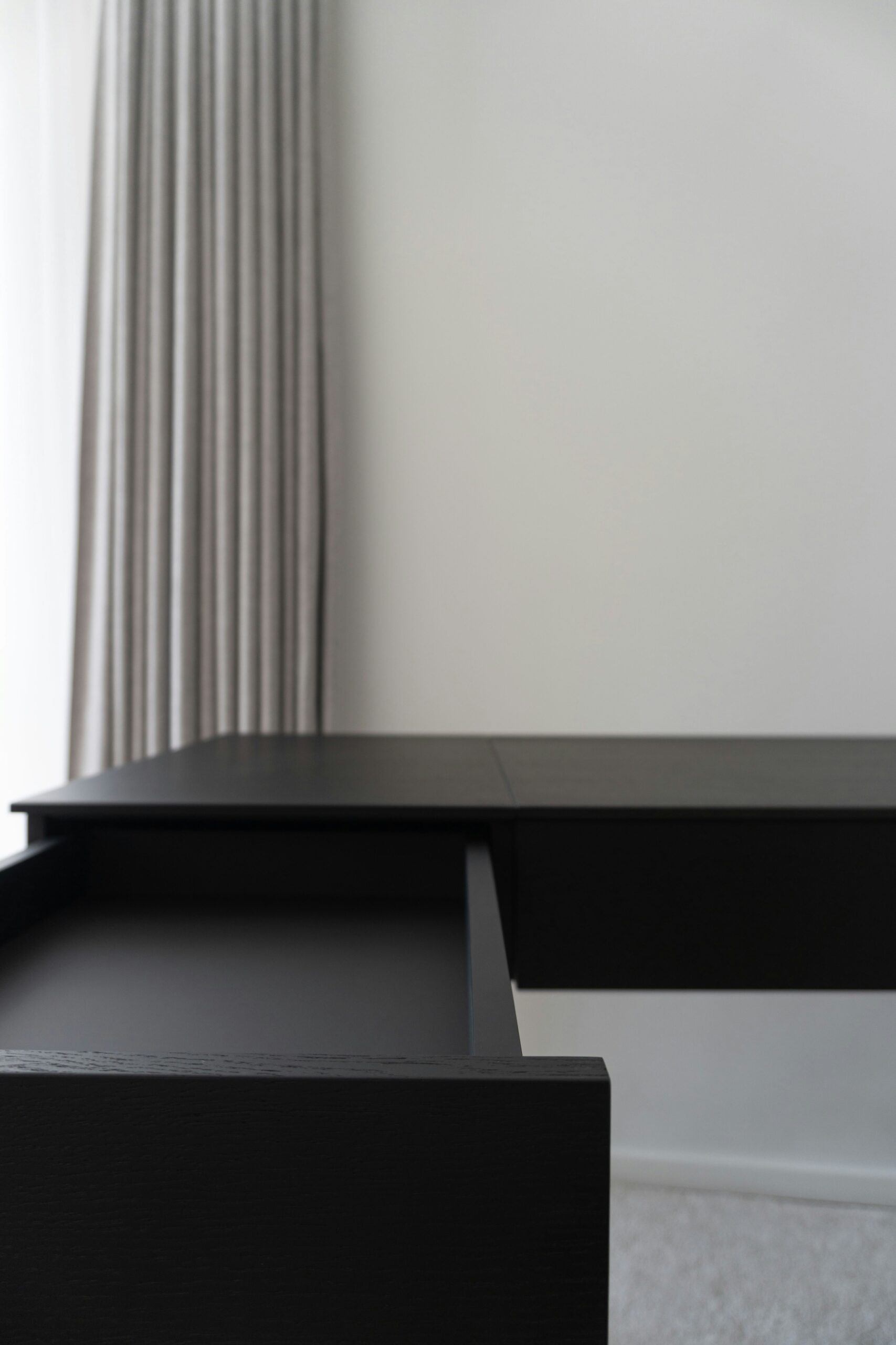 ODK 40 Inch Small L Shaped Gaming Desk with Power Outlets & Storage (Black)